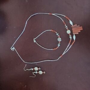 Southwestern Inspired Necklace, Bracelet, and Earrings Set